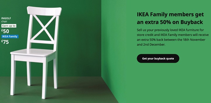 Ikea discount buyback friday